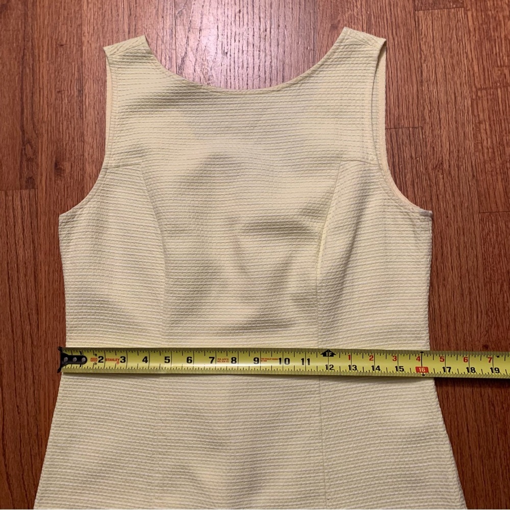 Banana Republic Mad Men yellow white sleeveless top 10 - Picture 14 of 14